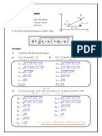 Distance Formula Notes