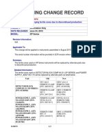 Engineering Change Record: No: Title: Included ECR No: Priority: Date Released: Model