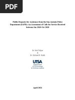 UTSA Report - Review of SAPD CAD Data