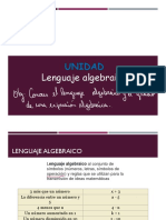 Lenguaje Algebraico 2° Medio - 2MA