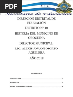 Historia Del Municipio de Orocuina