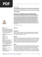 KAP Anthrax and Animal Care A Case-Control Study