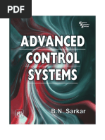 Advanced Control Systems: B.N. Sarkar