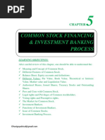 Common Stock Financing