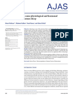 Effect of Shearing On Some Physiological and Hormonal Parameters in Akkaraman Sheep