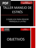 Presentación - Taller Manejo de Estrés PSU