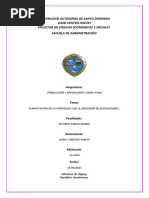 Tema 5. Planificación de La Capacidad y de La Ubicación de Instalaciones