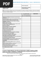 Formulario de Inspeccion Diaria Del Vehiculo