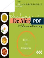 Declaración de Alérgenos 