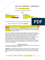 Indemnity Agreement Template