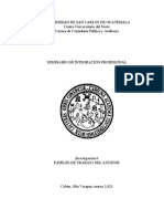 Papeles de Trabajo Contador Público y Auditor Aplicable en Guatemala