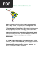 Act. 6 Cs. Ss. Problemas Ambientales América Latina