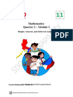 Mathematics Quarter 2 - Module 2: Simple, General, and Deferred Annuities