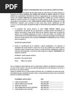 Acta de Asamblea General Extraordinaria para La Eeccion Del Comité Electoral