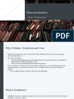 Microeconomics: Module 7: Production and Costs