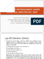 Lay-Off and Retrenchment Under Industrial Disputes Act, 1947