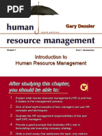 Introduction To Human Resource Management