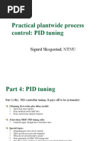 Practical Plantwide Process Control: PID Tuning: Sigurd Skogestad, NTNU