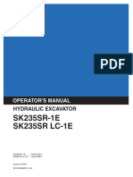 Kobelco Sk235sr-1e, Sk235sr Lc-1e Hydraulic Excavator Operator's Manual