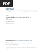 Una Mirada Al Contrato Por Obra o Labor en Colombia