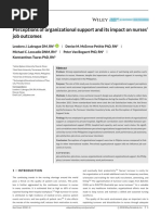 Perceptions of Organizational Support and Its Impact On Nurses' Job Outcomes