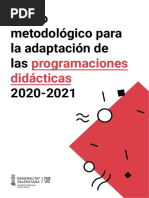 Apoyo Metodológico para La Adaptación de Las Programaciones Didácticas 2020 2021