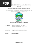 Demanda y Consumo de Alimentos