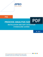 Process Analysis Software: Installation and Soft Activation Standalone License