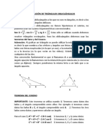 Resolución de Triángulos Oblicuángulos