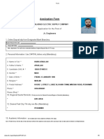 Application Form: Faisalabad Electric Supply Company