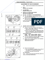 Adjustment of Valve Clearance: No. 1 No. 3 EX EX