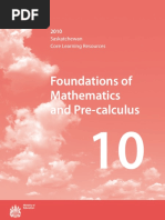 70130-Foundations of Math and Precalculus 10 Core Resources