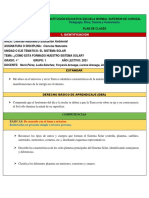 Institución Educativa Escuela Normal Superior de Corozal Plan de Clases C. Naturales Grado 4 Grupo 1 N.L.A.Y.L.D