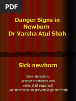 Danger Signs in Newborn DR Varsha Atul Shah