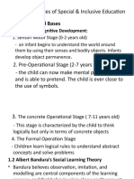 Bases of Policies of Special & Inclusive Educ.