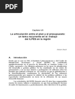 Lectura 3.1 - La Articulacion Entre El Plan y El Presupuesto CAP VII