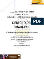 Autoridad Que Otorga El Registro Sindical - Manuel Eduardo Luis Hernández