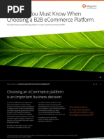 12 Things You Must Know When Choosing A B2B Ecommerce Platform