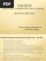 Bus Bar Contact Resistance Measurement Test