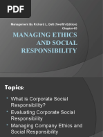 Managing Ethics and Social Responsibility: Management by Richard L. Daft (Twelfth Edition) Chapter-05