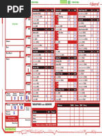 Cyberpunk Red Character Sheet