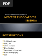 Infective Endocarditis - Krishna: Investigations and Management of