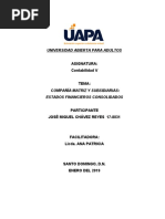 Unidad 1 Compañía Matriz y Subsidiarias