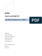 Risk Management: Del Monte Philippines Inc. (DMPI)