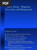 Latex Allergy: Diagnosis, Prevention, and Management