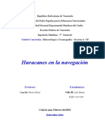 Huracanes en La Navegación Cdte II: Leal .B C.I 27.337.599 Meteorología y Oceanografía Sección A-OP