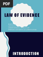 Law of Evidence