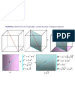 Matemática - Geometria - Diagonal Espacial