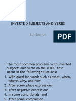 6 Inverted Subject & Verb