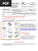 GUÍA # 1 Los Artefactos en El Hogar - Tecnología-1P